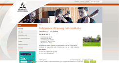 Desktop Screenshot of herning.adventistkirke.dk