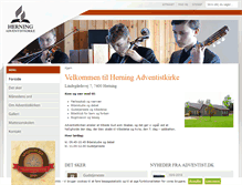 Tablet Screenshot of herning.adventistkirke.dk