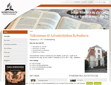 Tablet Screenshot of kobenhavn.adventistkirke.dk